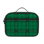 Green Stewart Tartan Print Portable Lunch Bag