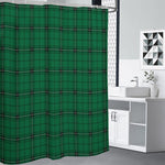 Green Stewart Tartan Print Premium Shower Curtain