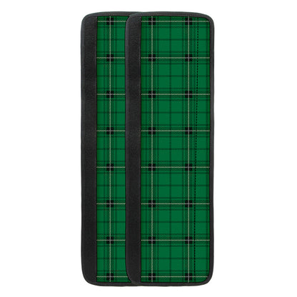 Green Stewart Tartan Print Refrigerator Handle Covers