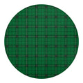 Green Stewart Tartan Print Round Blanket