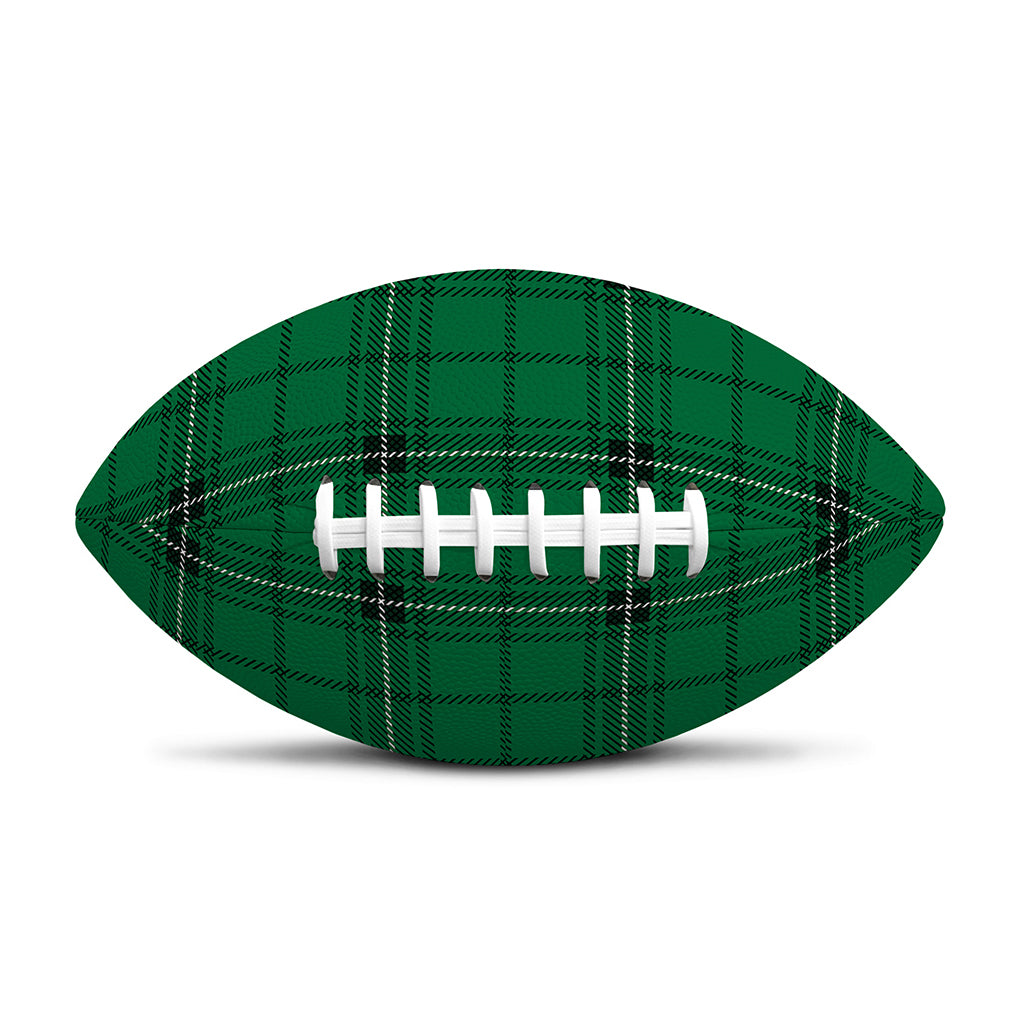 Green Stewart Tartan Print Rugby Ball