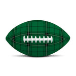 Green Stewart Tartan Print Rugby Ball