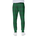 Green Stewart Tartan Print Scuba Joggers
