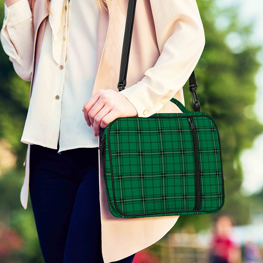Green Stewart Tartan Print Shoulder Strap Bible Bag