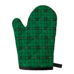 Green Stewart Tartan Print Single Oven Mitt