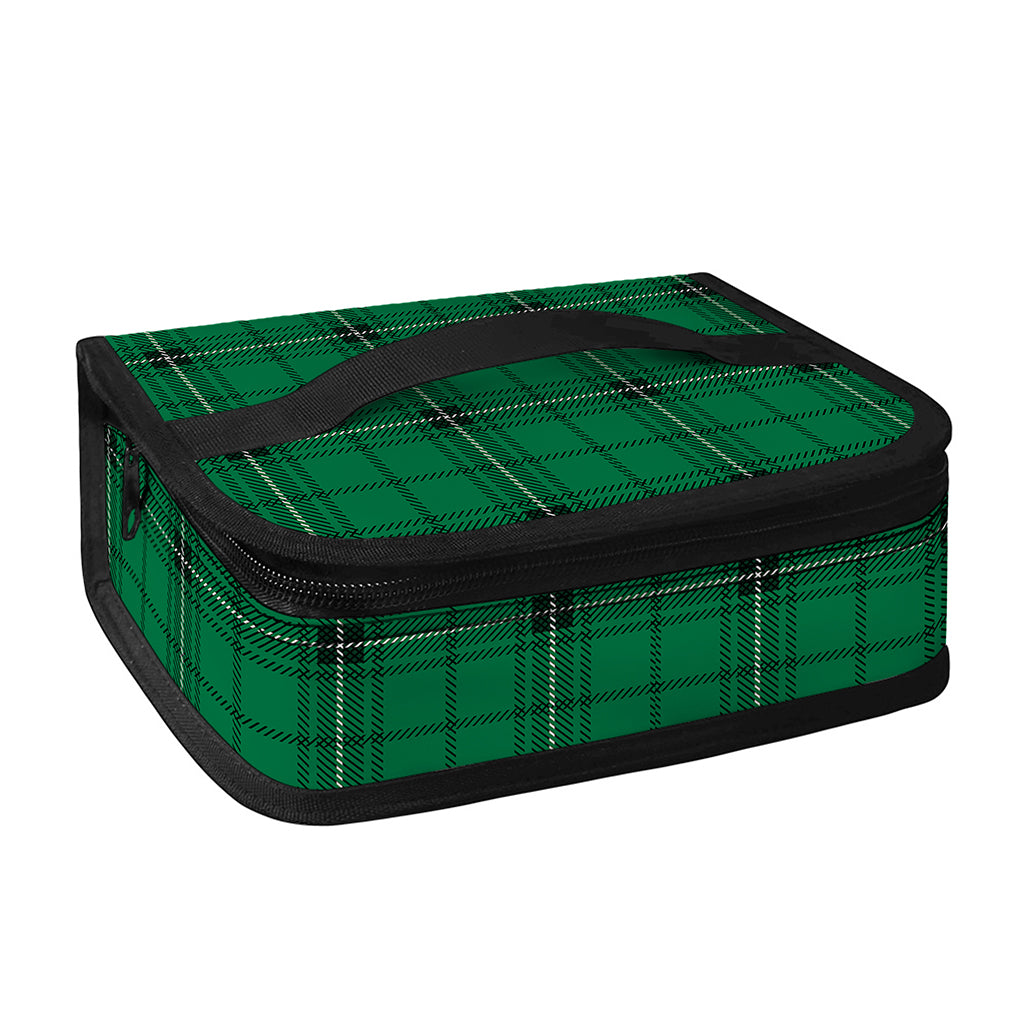 Green Stewart Tartan Print Small Lunch Bag