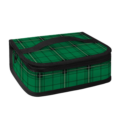 Green Stewart Tartan Print Small Lunch Bag