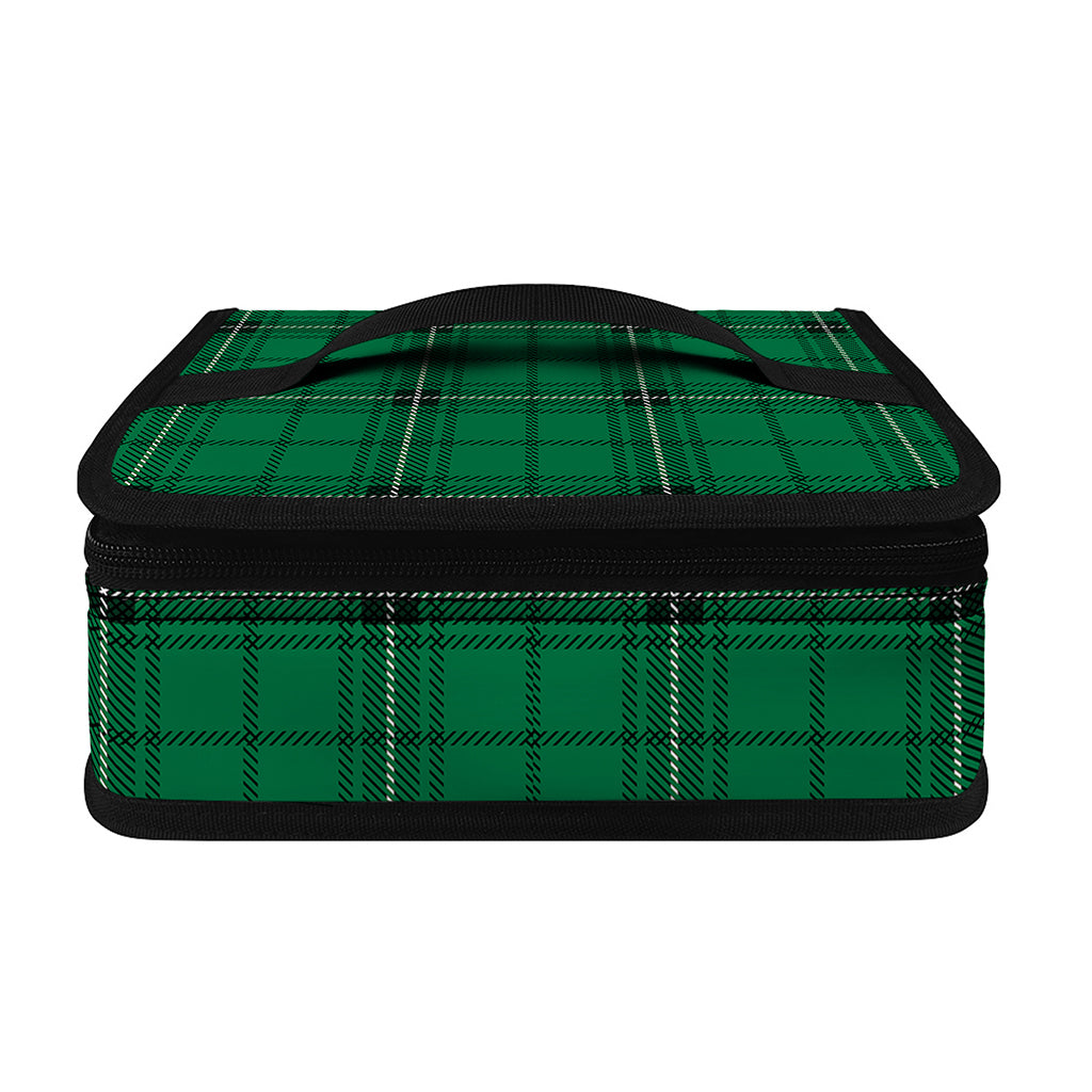 Green Stewart Tartan Print Small Lunch Bag