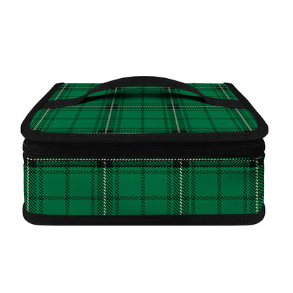 Green Stewart Tartan Print Small Lunch Bag