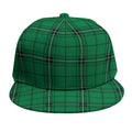 Green Stewart Tartan Print Snapback Cap