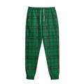 Green Stewart Tartan Print Sweatpants