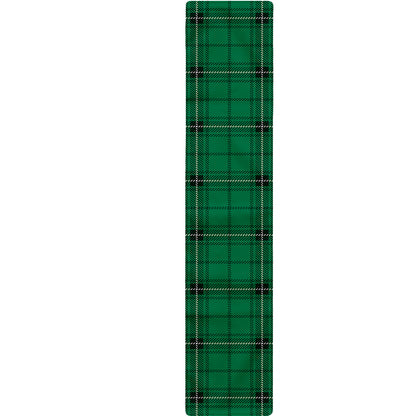 Green Stewart Tartan Print Table Runner