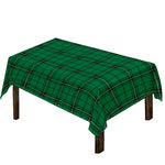 Green Stewart Tartan Print Tablecloth