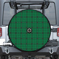 Green Stewart Tartan Print Tire Cover With Camera Hole