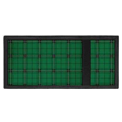 Green Stewart Tartan Print Trifold Wallet