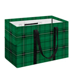 Green Stewart Tartan Print Utility Tote Bag