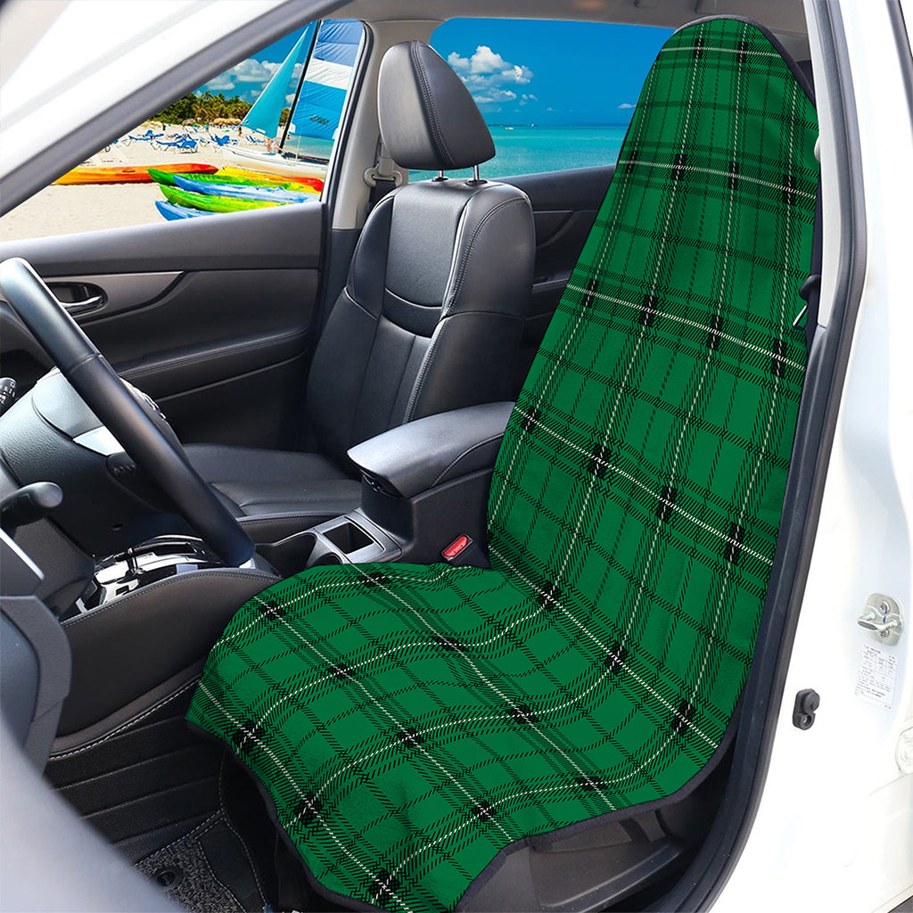 Green Stewart Tartan Print Waterproof Car Seat Cover