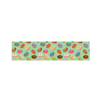Green Striped Donut Pattern Print Bed Runner