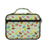 Green Striped Donut Pattern Print Briefcase Bible Bag