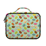 Green Striped Donut Pattern Print Briefcase Bible Bag