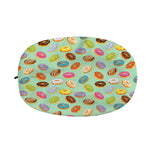 Green Striped Donut Pattern Print Car Side Mirror Covers