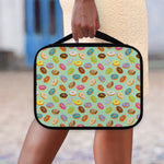 Green Striped Donut Pattern Print Classic Bible Case