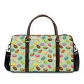 Green Striped Donut Pattern Print Duffel Bag
