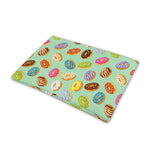 Green Striped Donut Pattern Print Pet Cooling Mat Cover