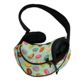Green Striped Donut Pattern Print Pet Sling Carrier