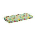 Green Striped Donut Pattern Print Piano Keyboard Cover