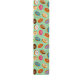 Green Striped Donut Pattern Print Table Runner
