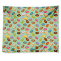 Green Striped Donut Pattern Print Tapestry