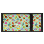 Green Striped Donut Pattern Print Trifold Wallet