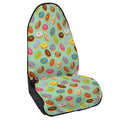 Green Striped Donut Pattern Print Waterproof Car Seat Cover