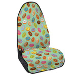 Green Striped Donut Pattern Print Waterproof Car Seat Cover
