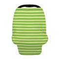 Green Striped Pattern Print Baby Seat Cover