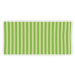Green Striped Pattern Print Beach Towel