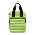 Green Striped Pattern Print Bible Tote Bag