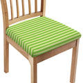Green Striped Pattern Print Chair Cushion Cover