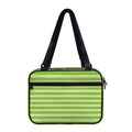 Green Striped Pattern Print Double Strap Bible Bag