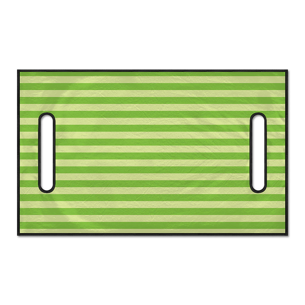 Green Striped Pattern Print Golf Cart Seat Cover