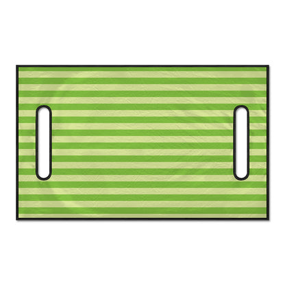 Green Striped Pattern Print Golf Cart Seat Cover