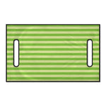Green Striped Pattern Print Golf Cart Seat Cover