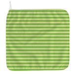 Green Striped Pattern Print Hand Towel