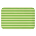 Green Striped Pattern Print Indoor Door Mat