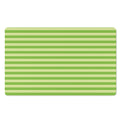 Green Striped Pattern Print Polyester Doormat