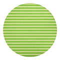Green Striped Pattern Print Round Blanket