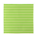 Green Striped Pattern Print Silk Bandana