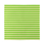 Green Striped Pattern Print Silk Bandana