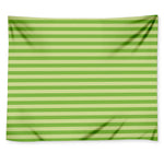 Green Striped Pattern Print Tapestry